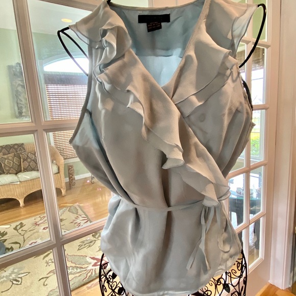 The Limited Tops - The Limited Silk Wrap Around Top